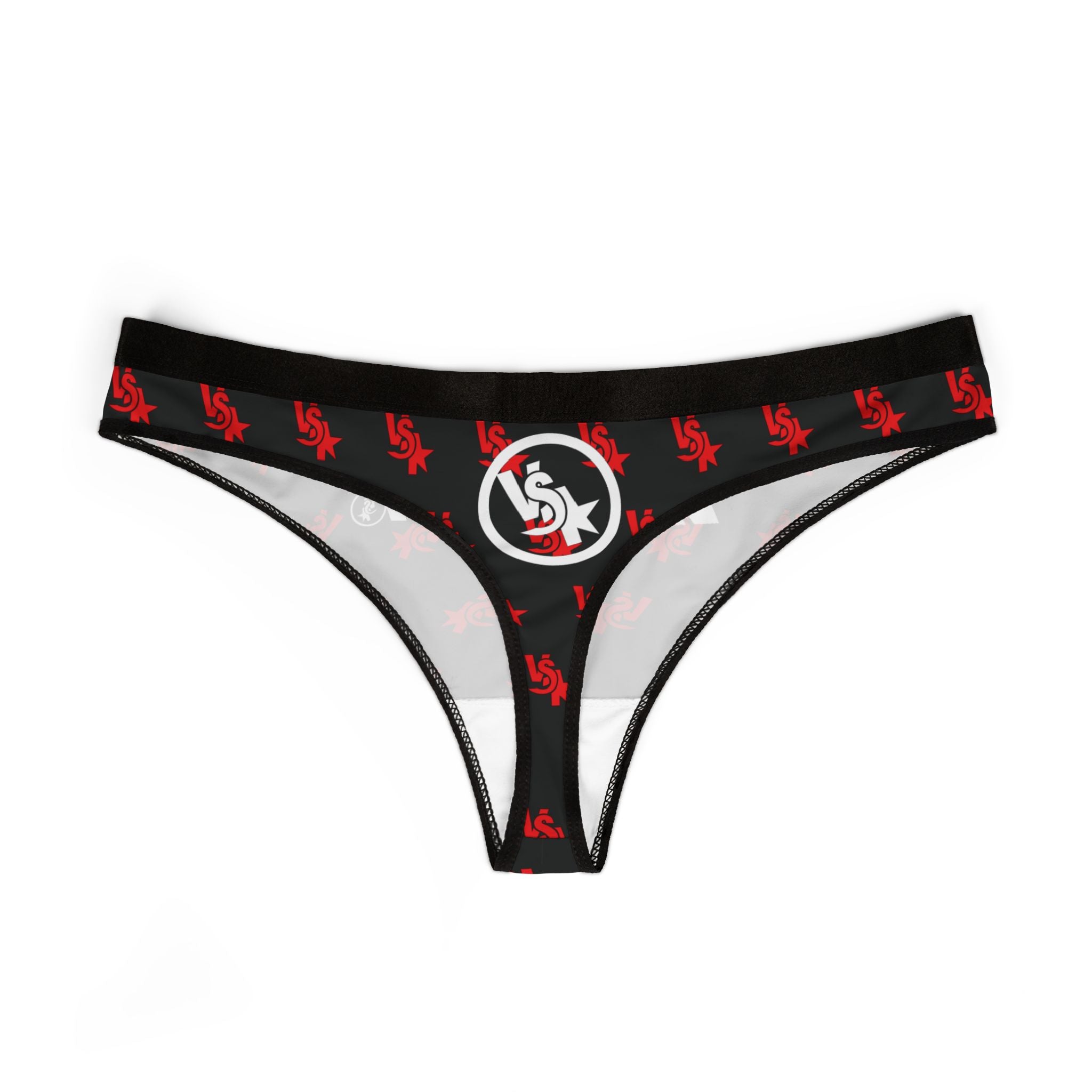 V-STAR Night Thong — Black & Red All-Over Print
